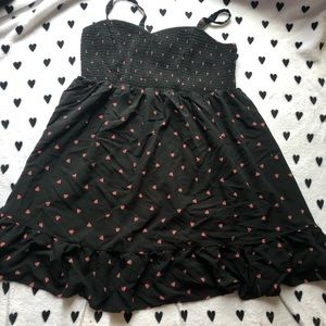 Torrid black dress watermelon print